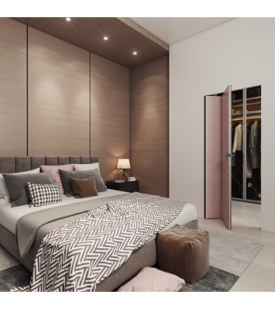 Nematomų durų sulankstoma sistema