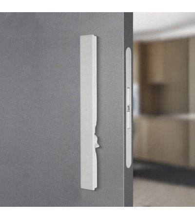 Patraukiama Durų Rankena SECRET Su Integruotu Užraktu Balta