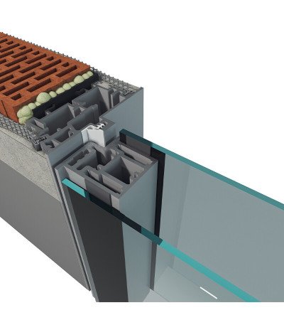 TBL nematomos stiklinės durys